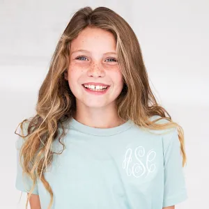 Youth Bella & Canvas Monogrammed Crewneck Tee